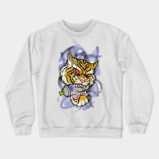 Graffiti tiger Crewneck Sweatshirt